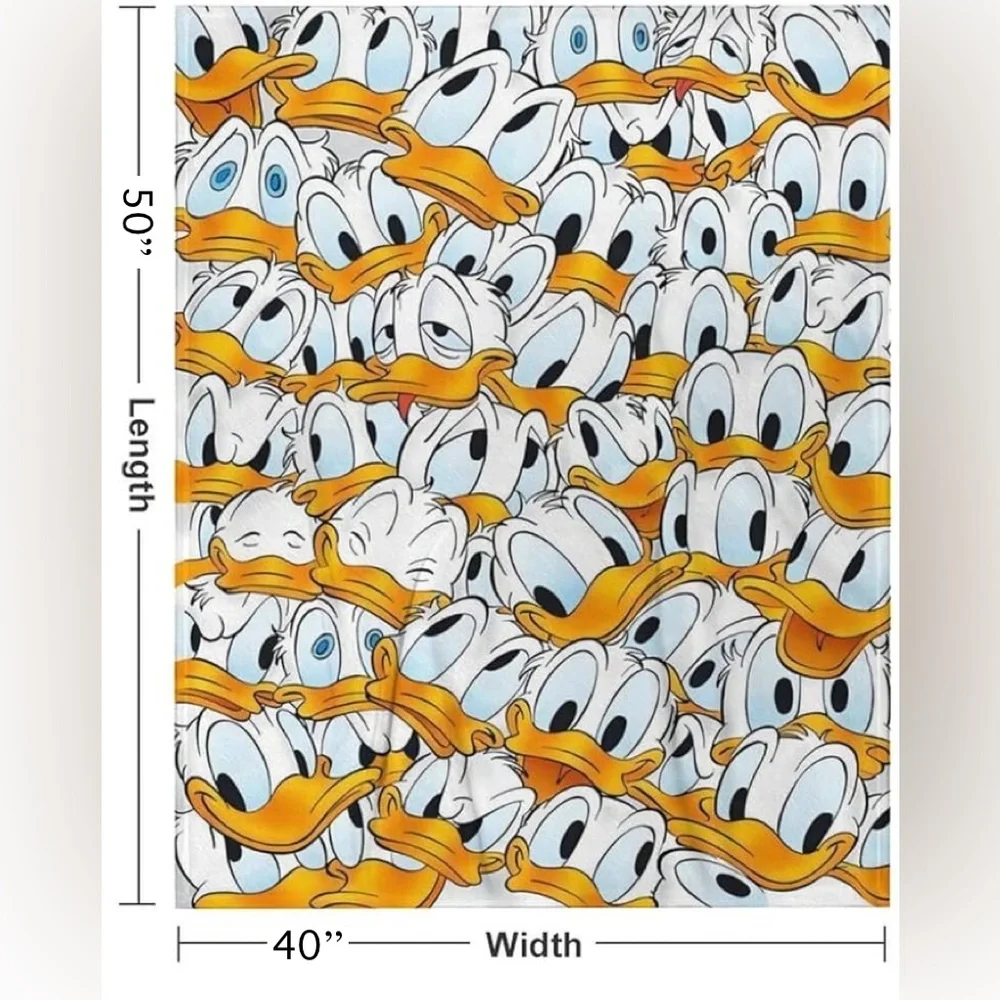 NEW Donald Duck Fleece Throw Blanket